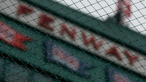 Fenway Park rain