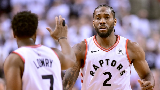 Kawhi Leonard and Kyle Lowry