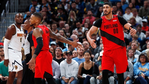 Damian Lillard and Enes Kanter