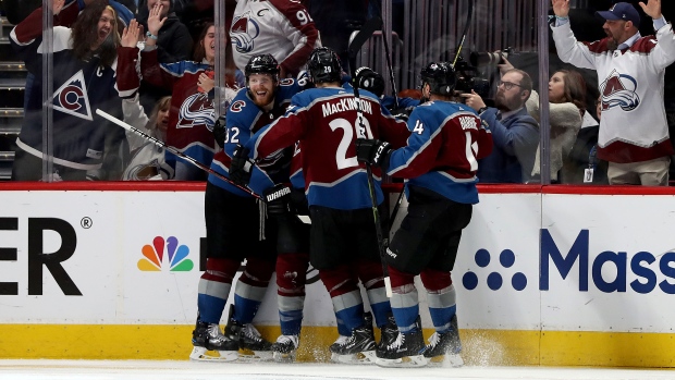 Avalanche Celebrate, Matthew Stockman/Getty Images Avalanche Celebrate