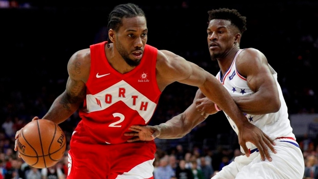 Kawhi Leonard and Jimmy Butler