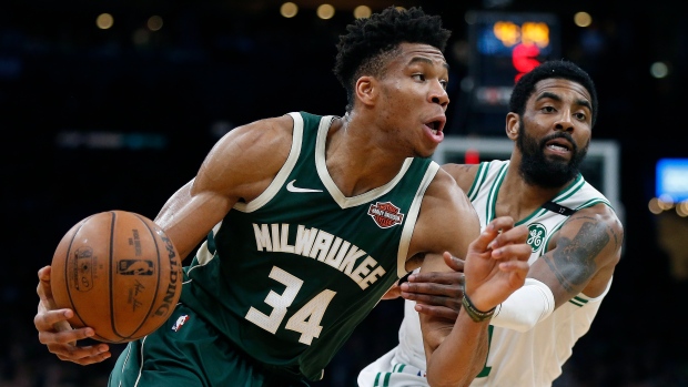 Giannis Antetokounmpo Kyrie Irving, The Canadian Press Giannis Antetokounmpo Kyrie Irving