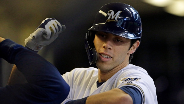 Christian Yelich , The Canadian Press Christian Yelich