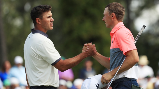 Brooks Koepka and Jordan Spieth, Mike Ehrmann/Getty Images Brooks Koepka and Jordan Spieth