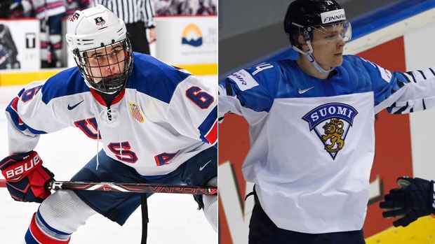 Jack Hughes and Kaapo Kakko , The Canadian Press/HHOF Images Jack Hughes and Kaapo Kakko