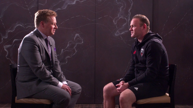 Wayne Rooney with Kristian Jack, TSN Wayne Rooney with Kristian Jack