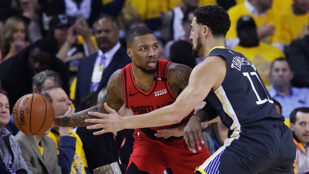 Damian Lillard and Klay Thompson, The Canadian Press Damian Lillard and Klay Thompson