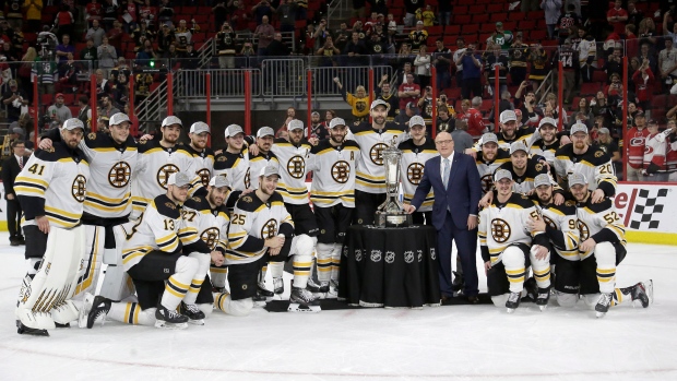 Boston Bruins celebrate, The Canadian Press Boston Bruins celebrate