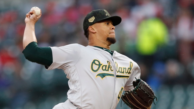 Frankie Montas helps Oakland Athletics win 14th straight against