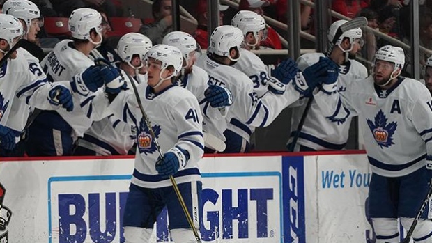 Toronto Marlies celebrate, The Canadian Press Toronto Marlies celebrate