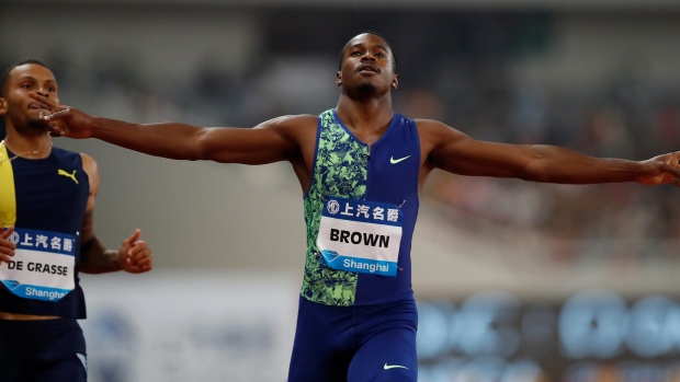Aaron Brown Andre de Grasse, The Canadian Press Aaron Brown Andre de Grasse