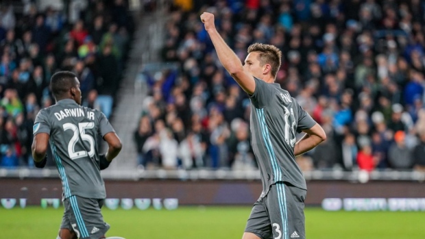 Minnesota United celebrates