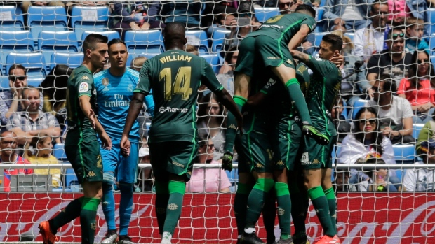 Real Betis celebrates, The Canadian Press Real Betis celebrates