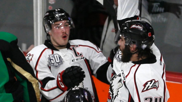 Rouyn-Noranda Huskies celebrate, The Canadian Press Rouyn-Noranda Huskies celebrate