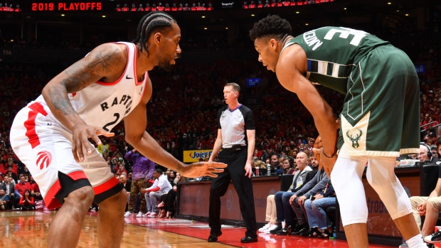 Giannis Antetokounmpo Kawhi Leonard