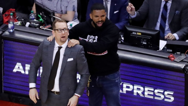 Nick Nurse and Drake