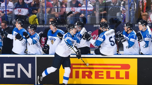 Kaapo Kakko Celebrates