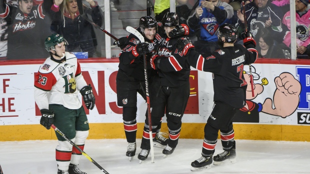 Rouyn-Noranda Huskies Celebrate, The Canadian Press Rouyn-Noranda Huskies Celebrate
