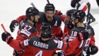 Mark Stone Team Canada celebrates