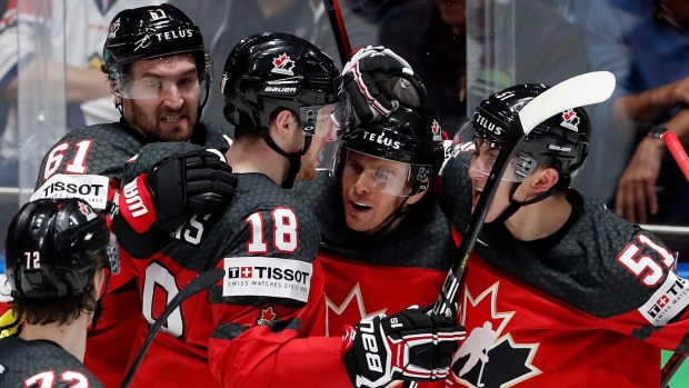 Team Canada Celebrates Goal