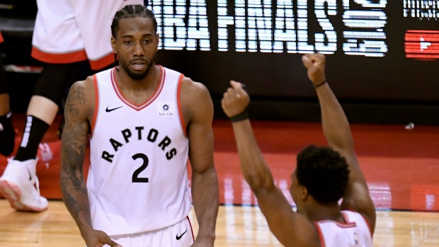 Kawhi Leonard and Kyle Lowry