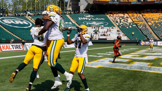 Edmonton Eskimos celebrate , The Canadian Press Edmonton Eskimos celebrate