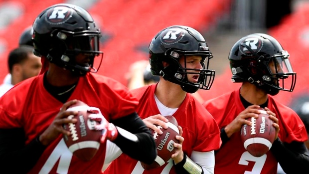 Dominique Davis (4), Danny Collins (17) and Jonathon Jennings (3), The Canadian Press Dominique Davis (4), Danny Collins (17) and Jonathon Jennings (3)