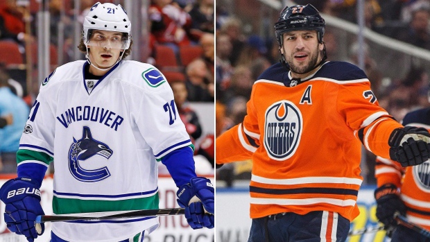 Eriksson and Lucic, Getty Images Eriksson and Lucic
