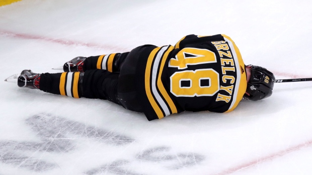Matt Grzelcyk injured, The Canadian Press Matt Grzelcyk injured