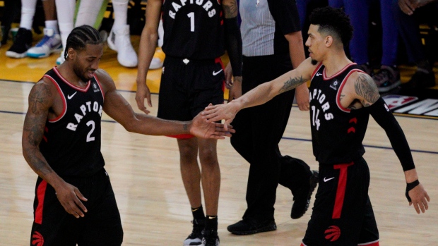 Kawhi Leonard and Danny Green