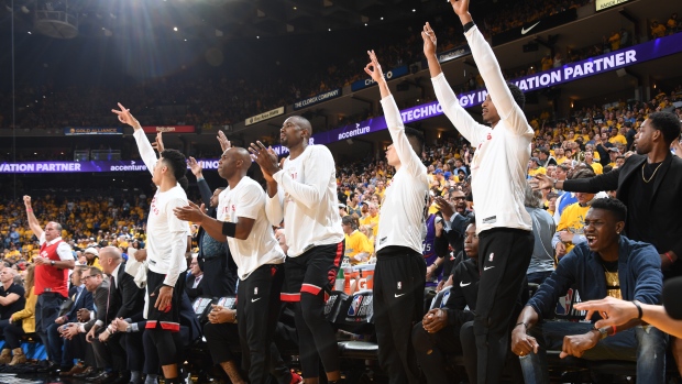Toronto Raptors celebrate