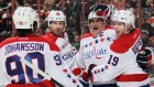 Alex Ovechkin, Niklas Backstrom and Troy Brouwer