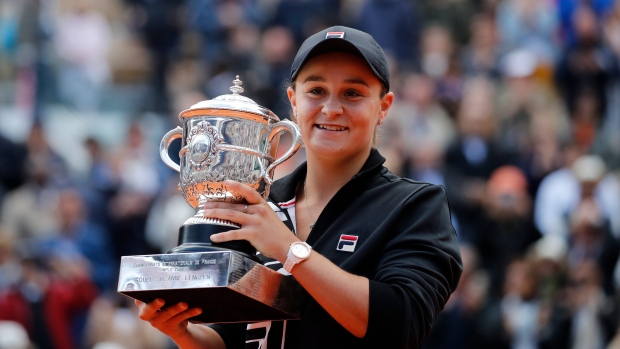 Ashleigh Barty, The Canadian Press Ashleigh Barty