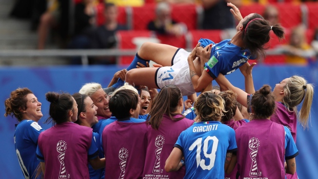 Barbara Bonansea, Italy celebrate, The Canadian Press Barbara Bonansea, Italy celebrate
