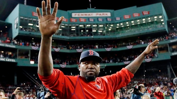 David Ortiz waves to Boston fans, The Canadian Press David Ortiz waves to Boston fans