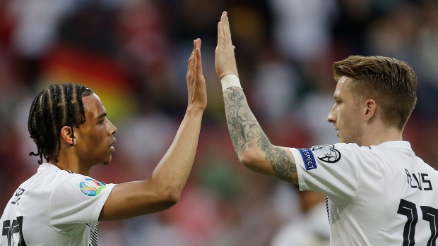 Marco Reus Leroy Sane , The Canadian Press Marco Reus Leroy Sane