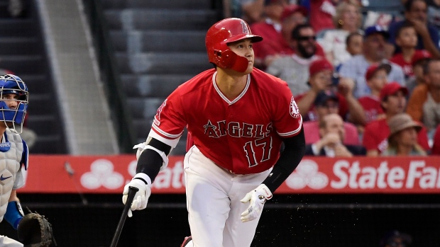 Shohei Ohtani, Austin Barnes, The Canadian Press Shohei Ohtani, Austin Barnes