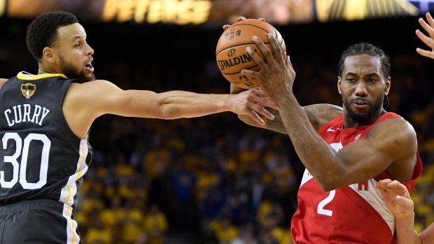 Kawhi Leonard and Stephen Curry