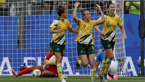 Australia celebrates, The Canadian Press Australia celebrates