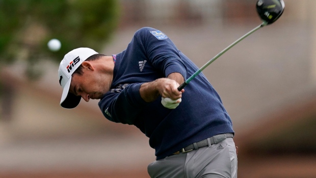 Nick Taylor hits his tee shot during the first round of the U.S. Open, The Canadian Press Nick Taylor hits his tee shot during the first round of the U.S. Open