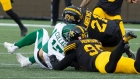 Simoni Lawrence hit on Zach Collaros