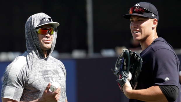 Giancarlo Stanton, Aaron Judge, The Canadian Press Giancarlo Stanton, Aaron Judge