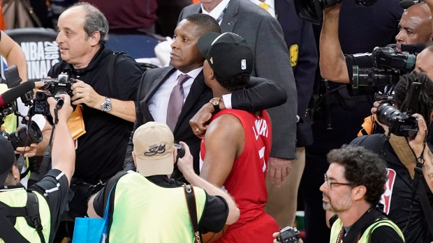 Masai Ujiri Kyle Lowry Masai Ujiri Kyle Lowry
