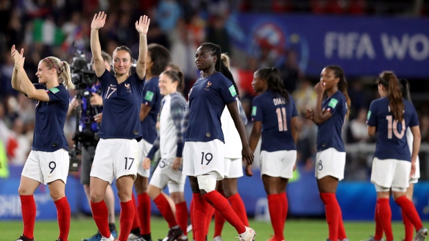 France celebrates, The Canadian Press France celebrates
