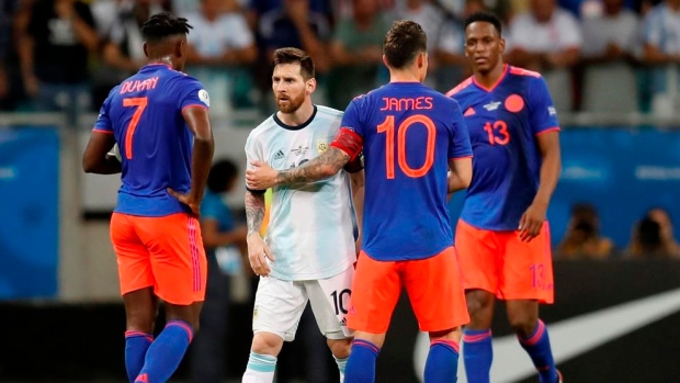 Lionel Messi James Rodriguez, The Canadian Press Lionel Messi James Rodriguez