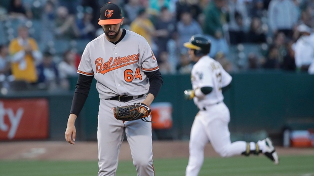 Ramon Laureano homers off Gabriel Ynoa, The Canadian Press Ramon Laureano homers off Gabriel Ynoa