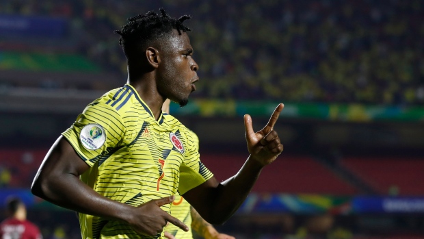 Colombia's Duvan Zapata , The Canadian Press Colombia's Duvan Zapata