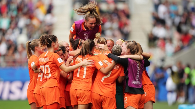 Netherlands celebrates, The Canadian Press Netherlands celebrates