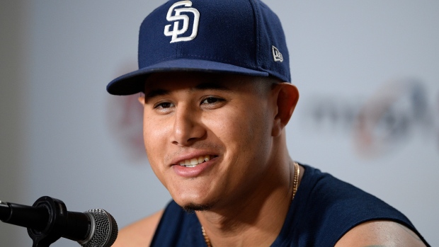 Manny Machado, San Diego Padres, The Canadian Press Manny Machado, San Diego Padres