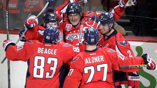 Capitals celebrate, The Canadian Press Capitals celebrate
